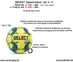Select  Speed Indoor  str. 4 - 5  Tilbud